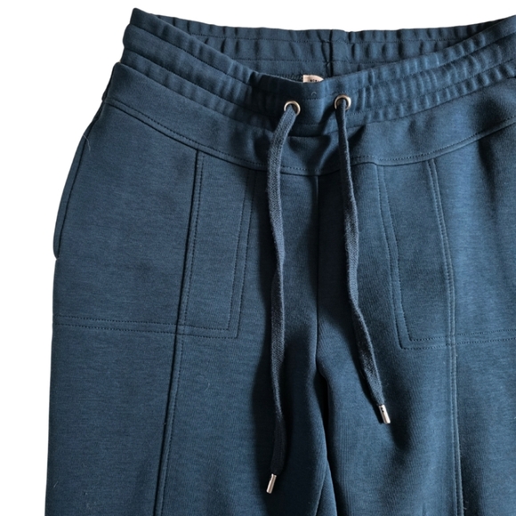 Anthropologie Saturday Sunday Dylan Cropped Terry Joggers Pants Teal XS - Picture 4 of 7